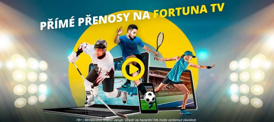Fortuna TV - sledujte tenisové zápasy živě a online díky live streamům