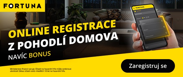Online registrace z domova u Fortuny s bonusem 6000 Kč