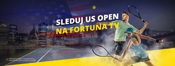 Užij si tenisové US Open na Fortuna TV