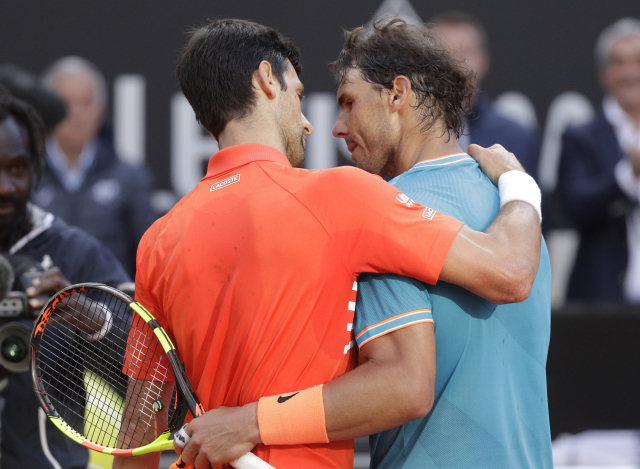 Tenis, Rafael Nadal a Novak Djokovic - Zdroj ČTK, AP, Gregorio Borgia
