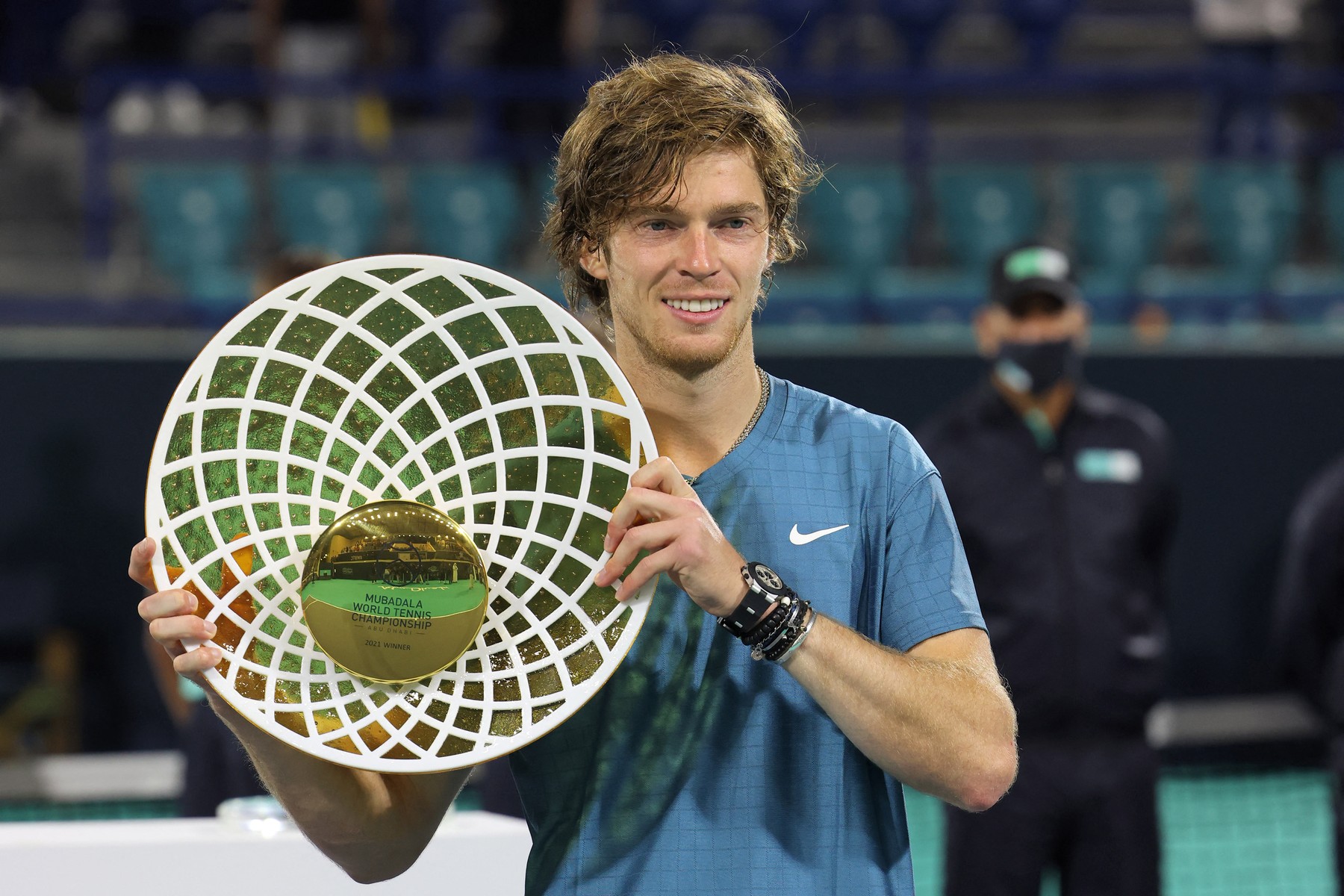 Tenis, Andrey Rublev, vítěz exhibice Mubadala World Tennis Championship v Abu Dhabi