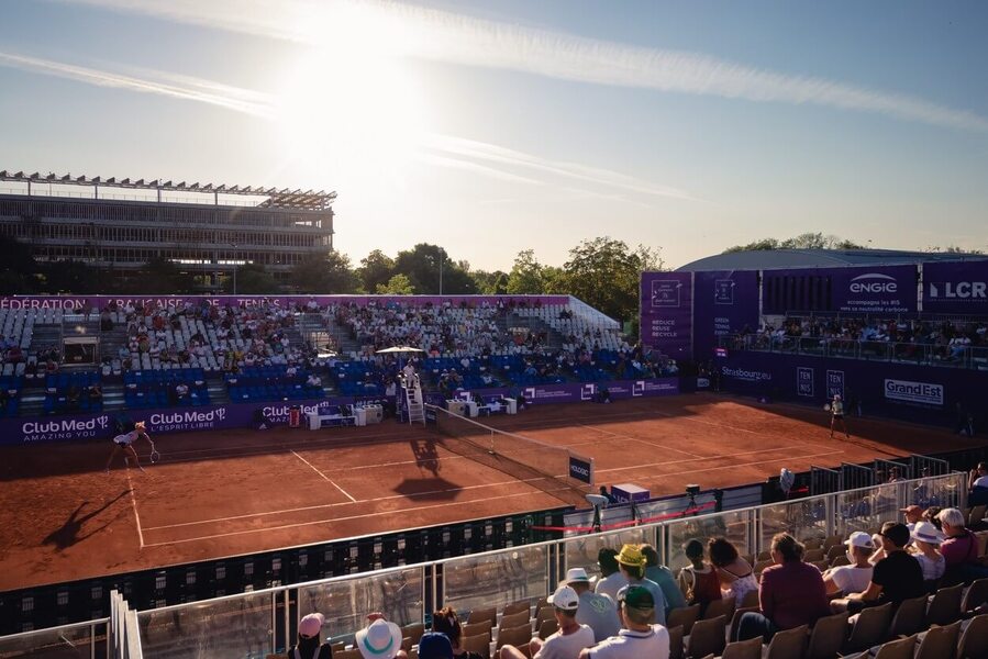 Tenis, WTA, antukový kurt na turnaji WTA 250 Štrasburk - Internationaux de Strasbourg