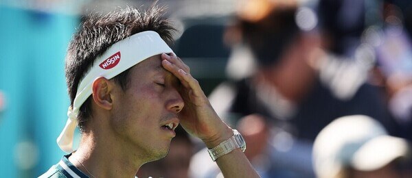 Tenis, japonský hráč Kei Nishikori