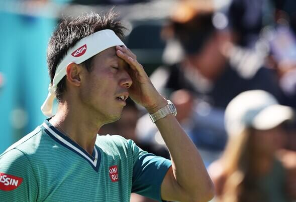 Tenis, japonský hráč Kei Nishikori