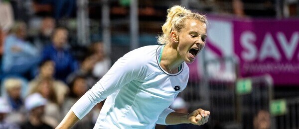 Tenis, česká hráčka Kateřina Siniaková na turnaji WTA v Portoroži