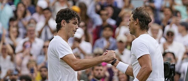 Tenis, Rafael Nadal a Taylor Fritz, Wimbledon 2022