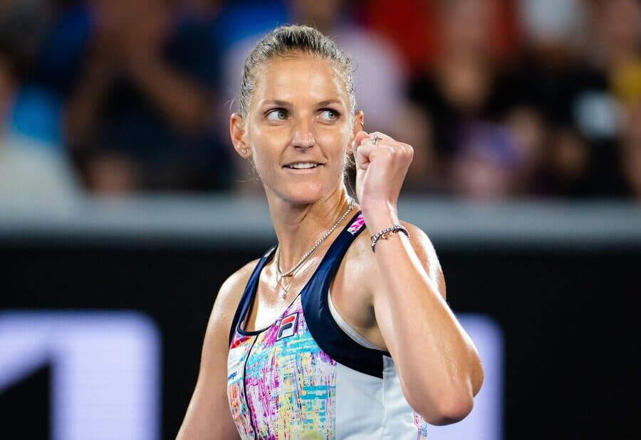 Tenis, WTA, Karolína Plíšková při zápase 1. kola na Australian Open 2023