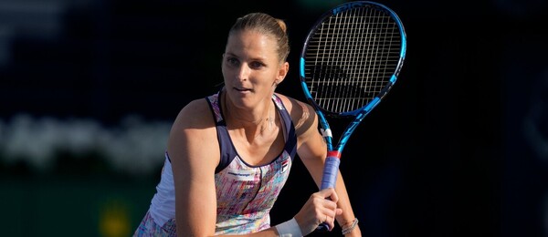Tenis, WTA, Karolína Plíšková na turnaji WTA 1000 v Dubaji