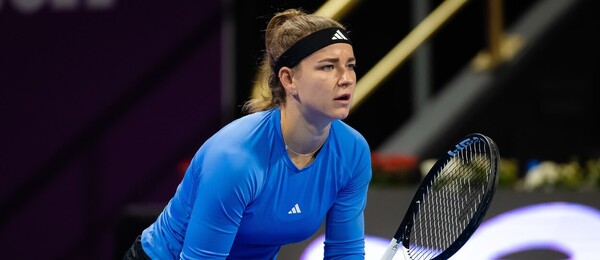 Tenis, WTA, Karolína Muchová během turnaje v katarském Dauhá