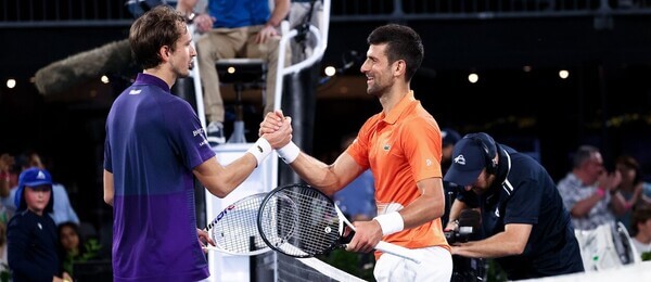 Tenisté Daniil Medvedev a Novak Djokovič na turnaji ATP Tour 2023 - sledujte dnes tenis Djokovič vs Medvedev na ATP 500 Dubaj živě