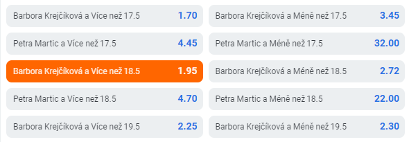 Barbora Krejčíková vs. Petra Martić - WTA Madrid 2023, osmifinále