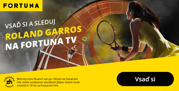Sledujte Roland Garros živě na Fortuna TV