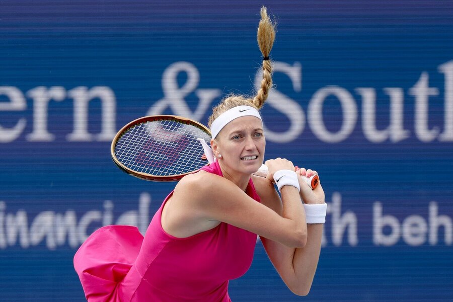 Tenis, WTA, Petra Kvitová na turnaji v Cincinnati 2023, Western and Southern Open, USA