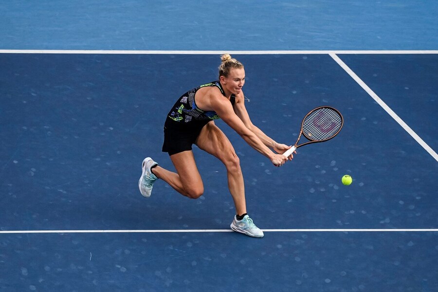 Tenis, WTA, Kateřina Siniaková během finále v Hong Kongu