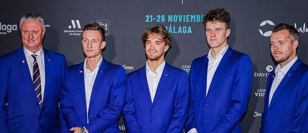 Tenis, Davis Cup - Davisův pohár 2023, Jaroslav Navrátil, Jiří Lehečka, Tomáš Macháč, Jakub Menšík a Adam Pavlásek