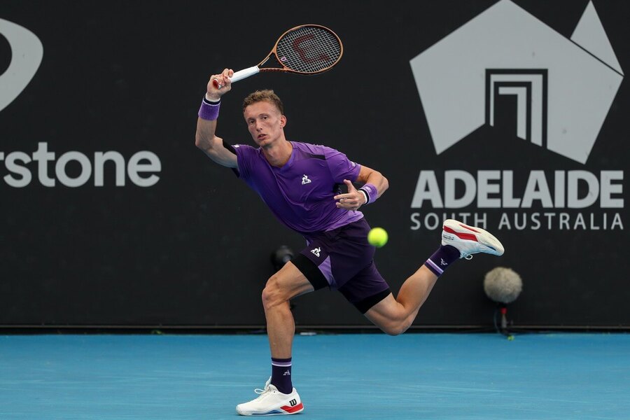Tenis, ATP, Jiří Lehečka během turnaje v Adelaide