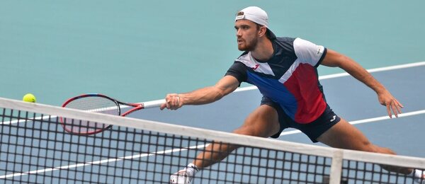 Tenis, ATP, Tomáš Macháč během turnaje Masters v Miami, Florida