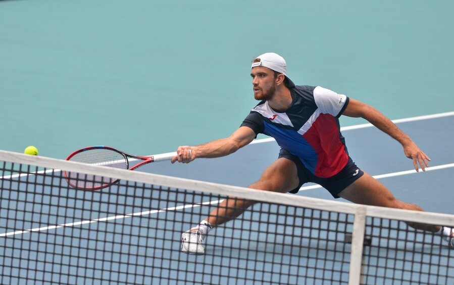 Tenis, ATP, Tomáš Macháč během turnaje Masters v Miami, Florida