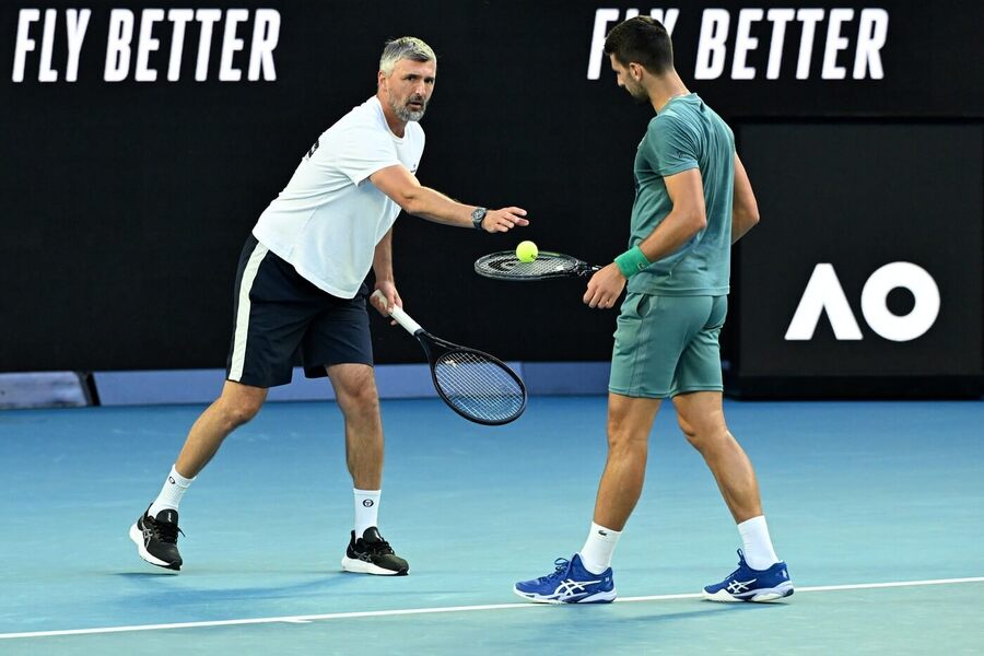 Tenis, ATP, Novak Djokovič s trenérem Goranem Ivanišeničem
