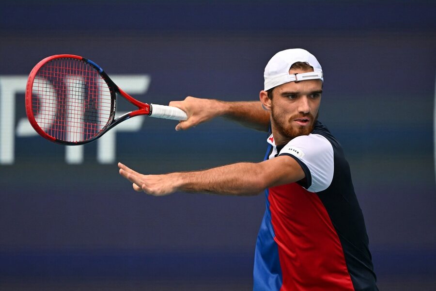 Tenis, ATP, Tomáš Macháč na turnaji ATP Masters v Miami, Florida, USA